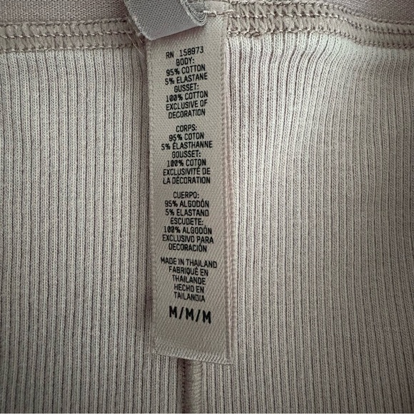 SKIMS Womens Leggings Medium Lavender Ribbed Cotton Lightweight Comfy Cozy - Picture 10 of 11